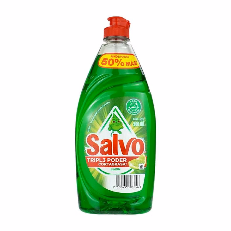 Salvo Liquid Dish Detergent Lime 500ml