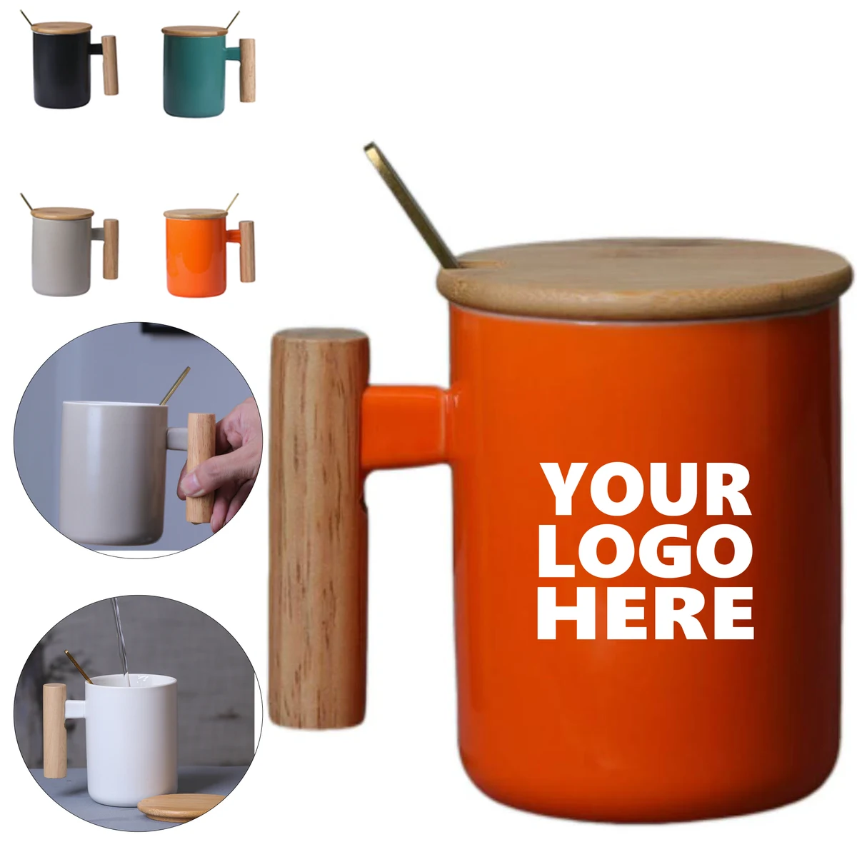 Business Thermos with Temperature Display, custom water bottle with logo imprint 1