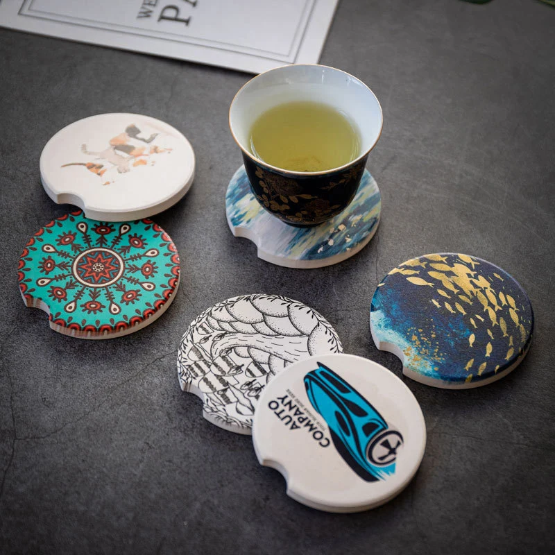 Ceramic Car Coasters 1
