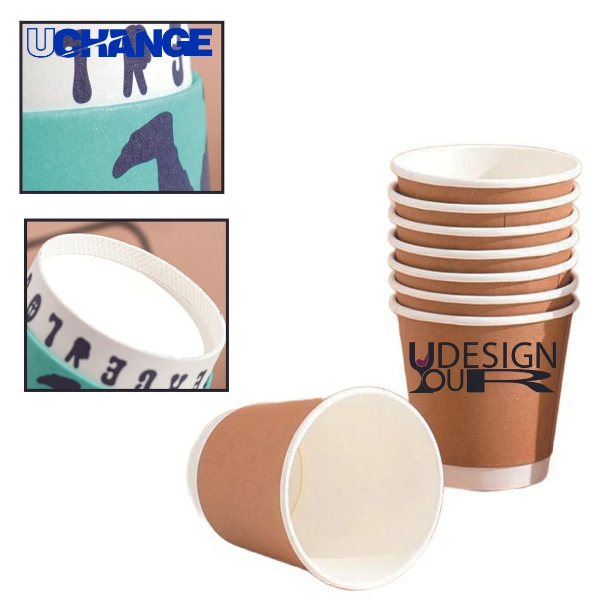 Lightweight Disposable Coffee Cup Container (9 OZ) 1