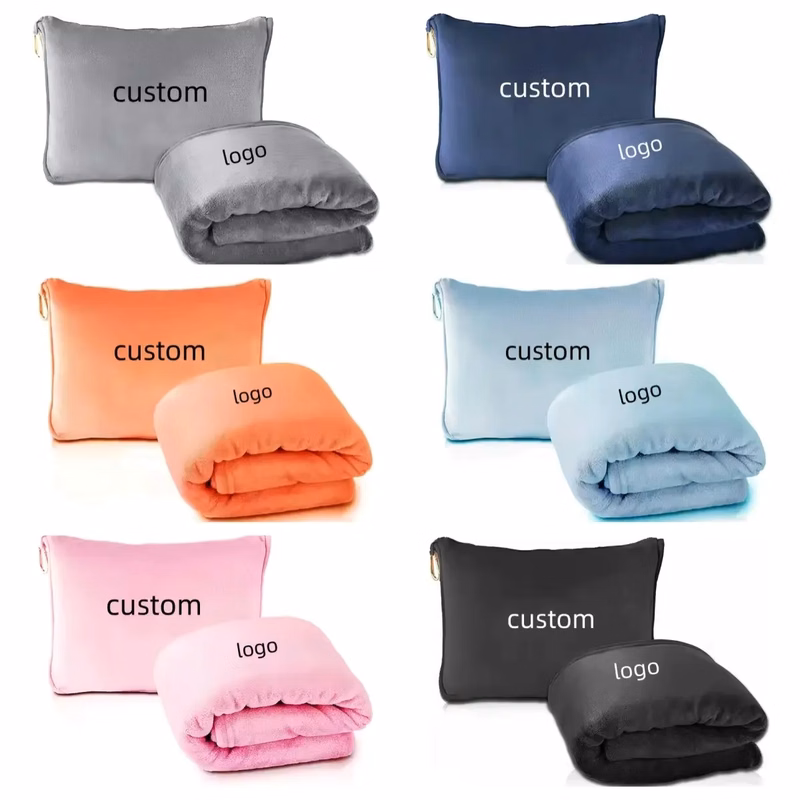 Travel Plane Blanket Pillow