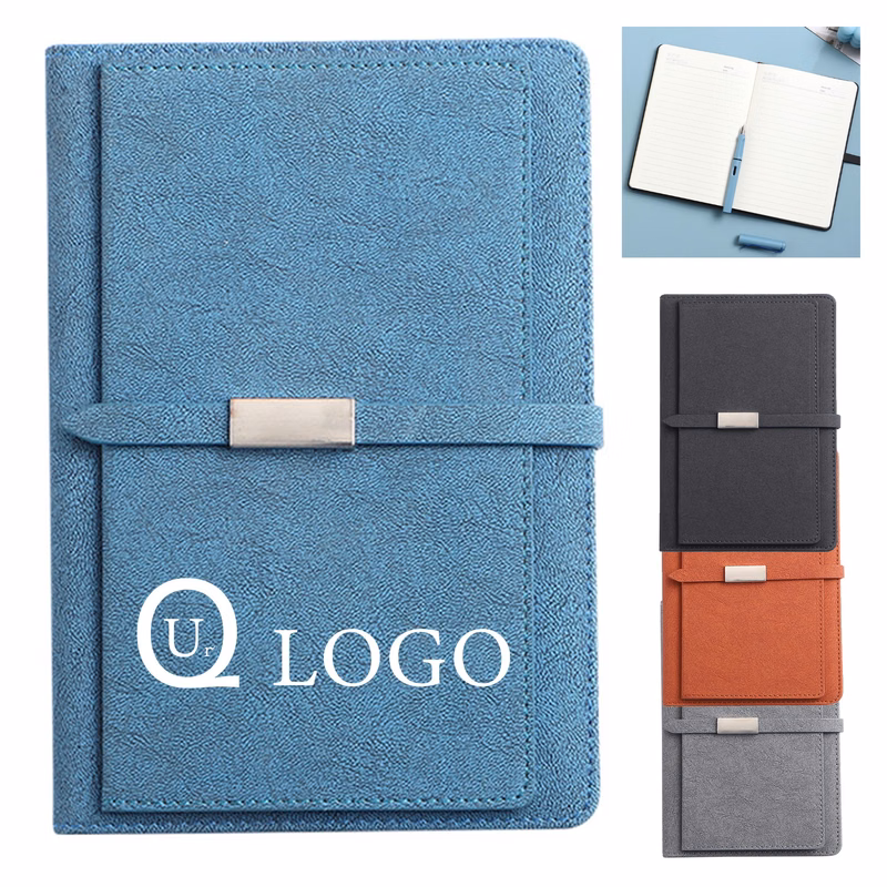 Multi-Function Pocket Notebook W/ Magnetic Buckle