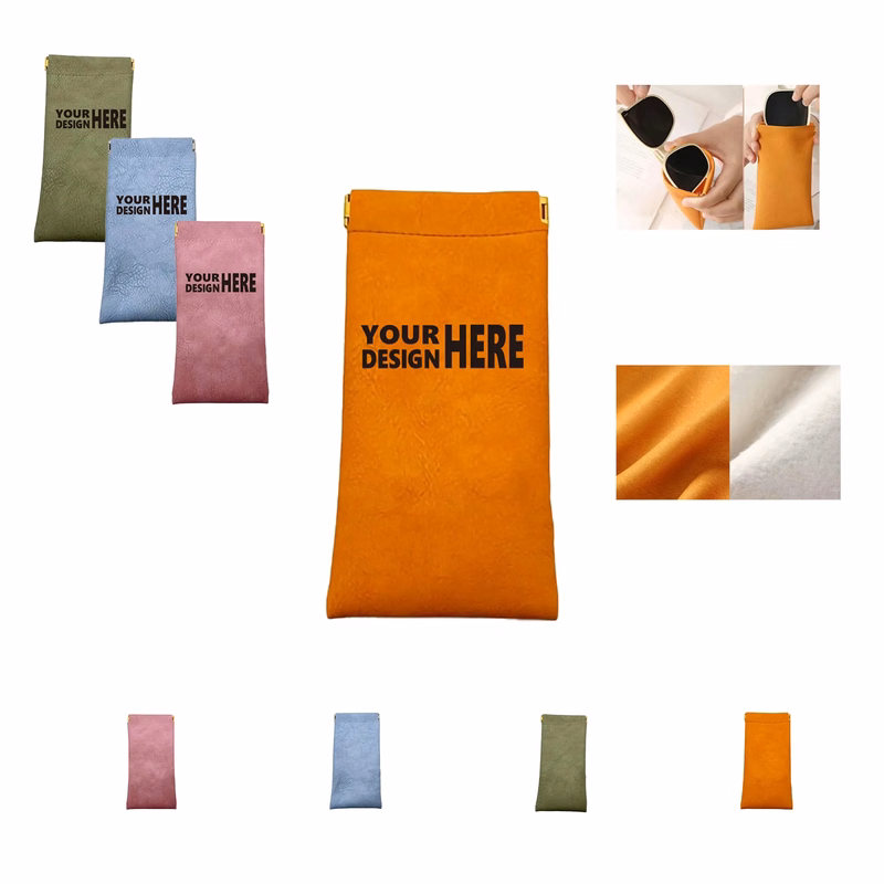Soft PU Leather Travel Eye Organizer Pouch Sunglasses Cases