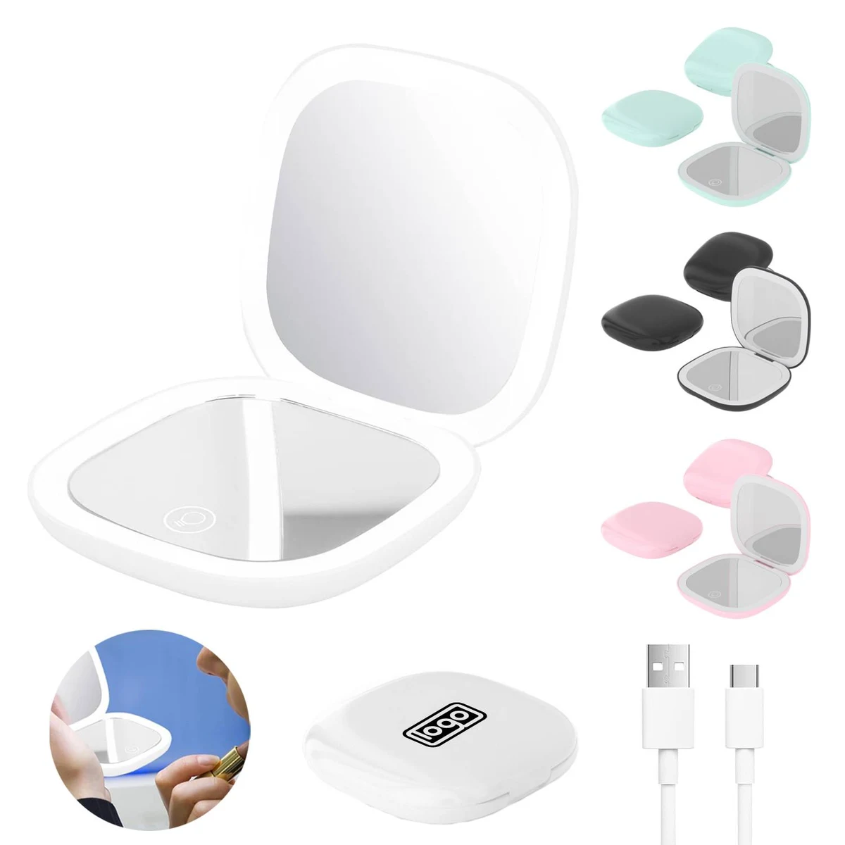 LED Compact Mirror with Light 1