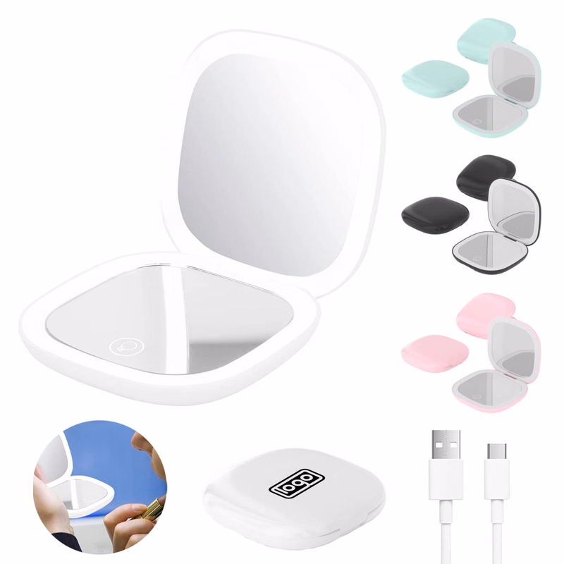 LED Compact Mirror with Light