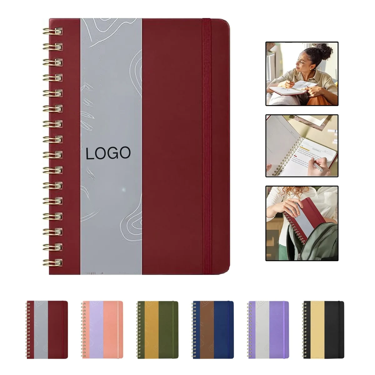 150 Pages Spiral Bound Notebook for Writing 8.78" x 5.75" x 1