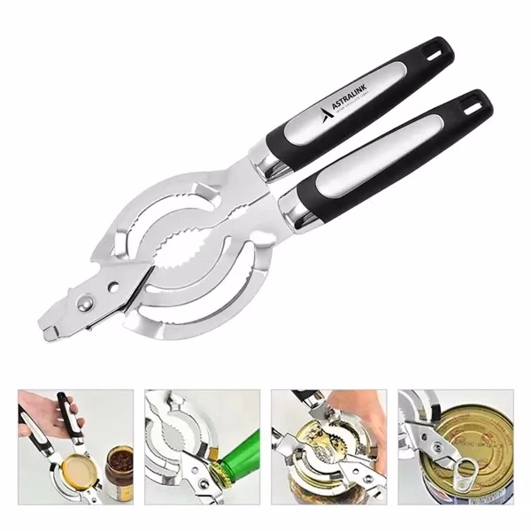 Custom Stainless Steel Jar Opener with Ergonomic Grip — Kitchen Tool for Easy Opening