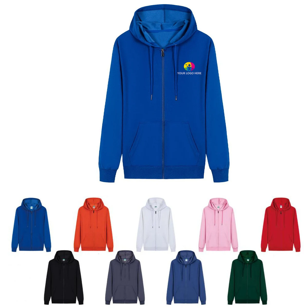Stylish Zippered Hoodie 1
