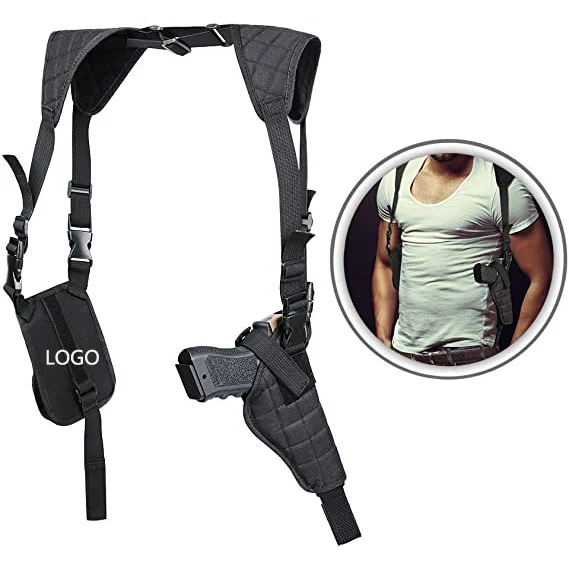 Nylon Cross Harness Vertical Concealed Carry Shoulder Holster 1
