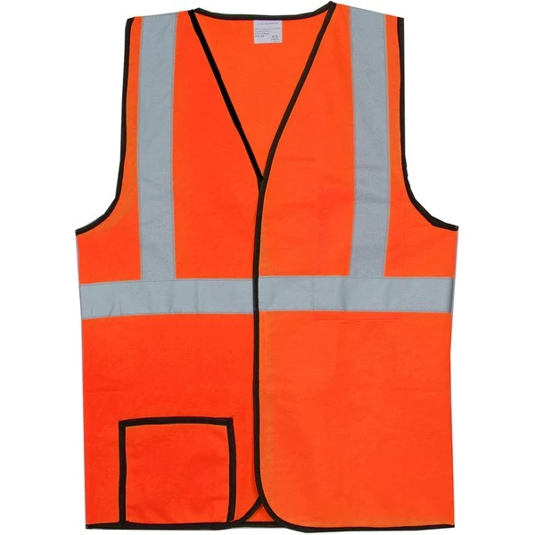 Polyester Orange Solid Safety Vest SV149 1
