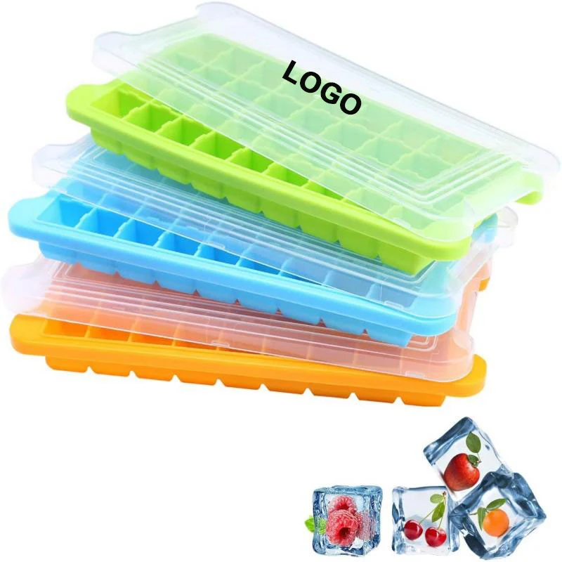 36-Ice Trays Silicone Ice Cube Molds w/Sealing Lid 1