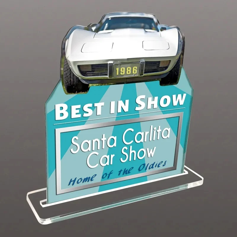 Custom Desk Plaques with slotted base 1