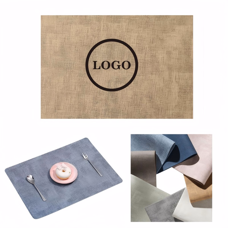 Reversible Synthetic Leather Table Mats