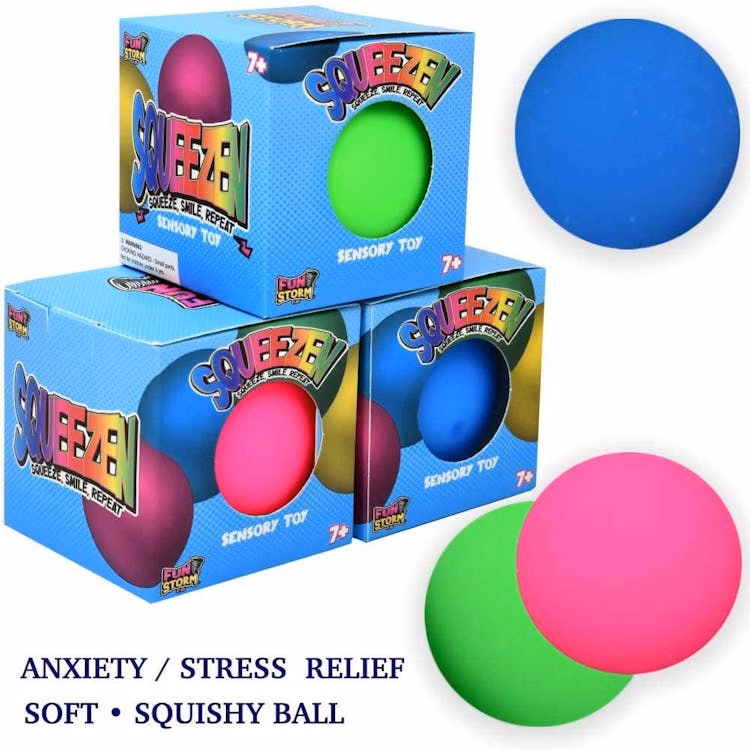 Stress Balls Assorted Colors - 2.75"