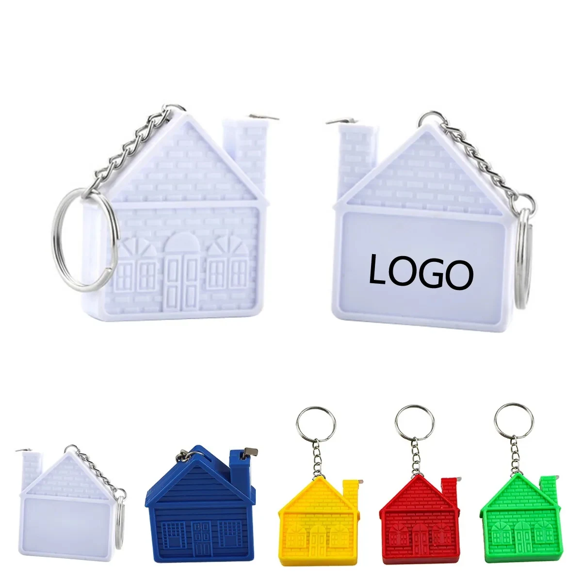 1M House-Shaped Tape Measure In A Key Chain 1