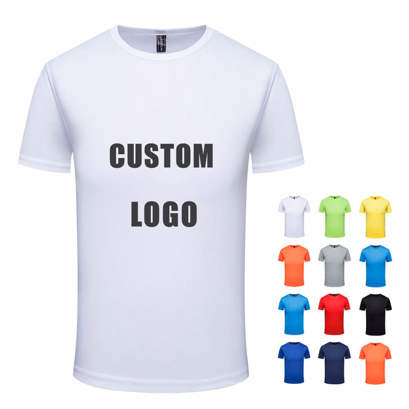 Custom Short Sleeve Crew Neck Polyester T-Shirt