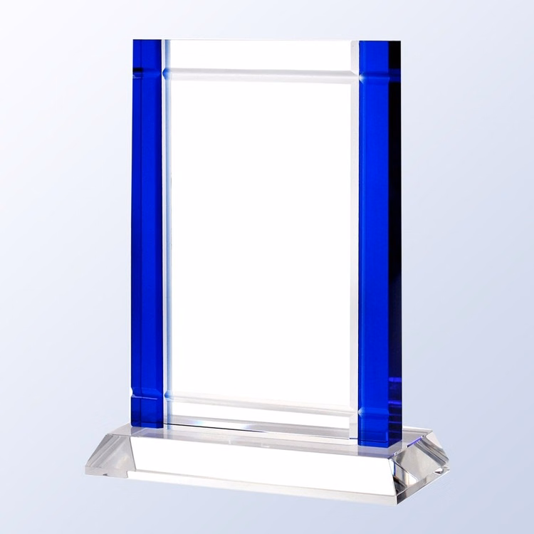 Blue Deco Optical Crystal Award.