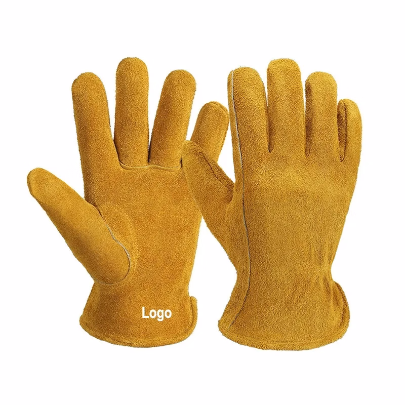 Cowhide Leather Work Gloves for Construction