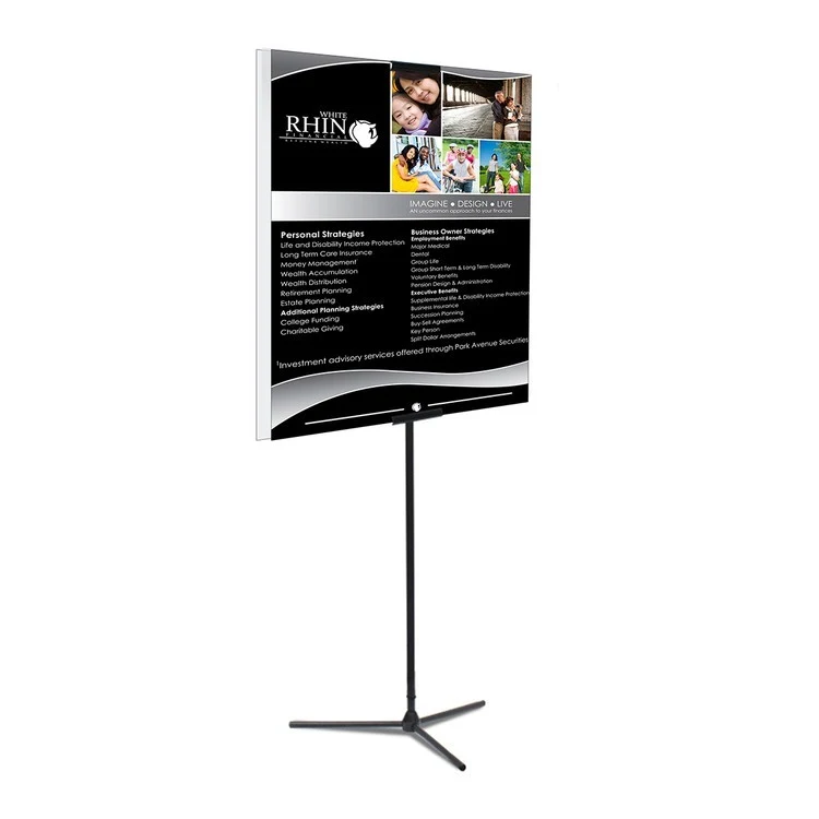 Adjustable Banner Stand Replacement Graphic, 33" x 48" Premium Film Banner, Double-Sided 1