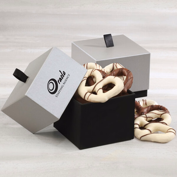 Subtle Sophistication with Chocolate Dipped Pretzels