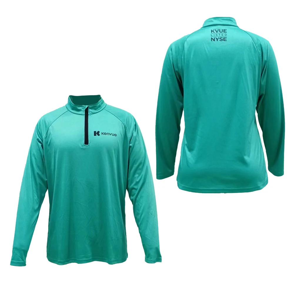 Women's Feels Like Cotton 1/4 Zip Long Sleeve Shirt with Fleece Backing 1
