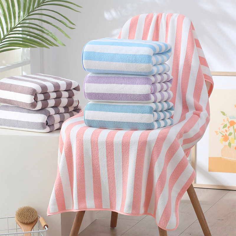 Colorful Striped Bath Towel