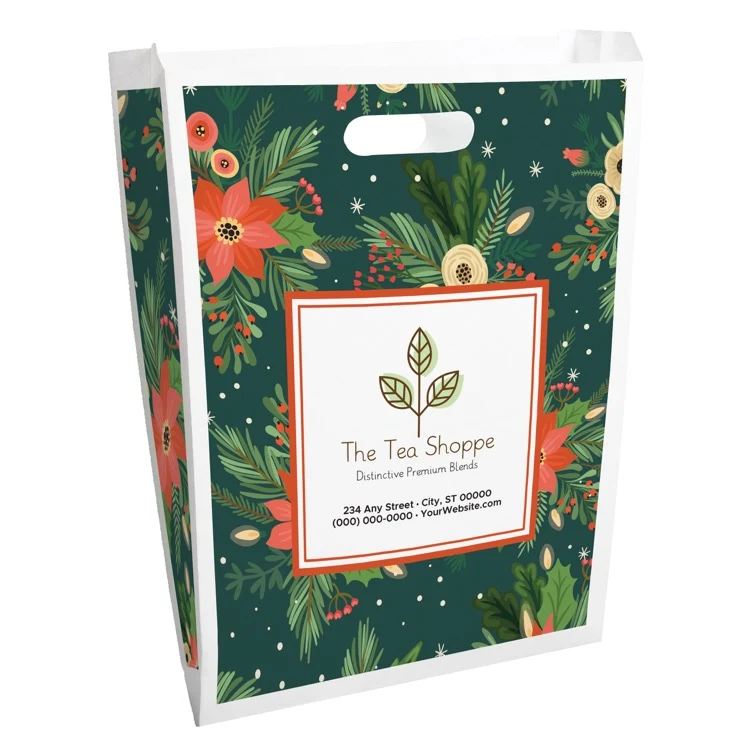 Christmas Scatter Design 3 Merchant Paper Bags (12" x 15" x 2.5") 1