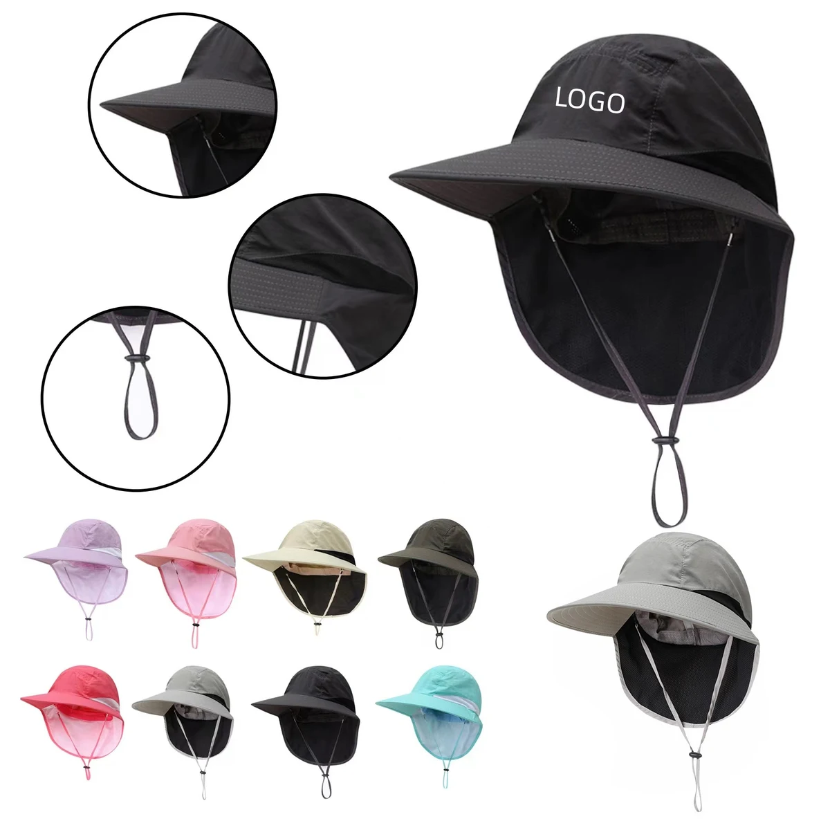 Sun Wide Brim Outdoor UV Protection Fishing Hats 1