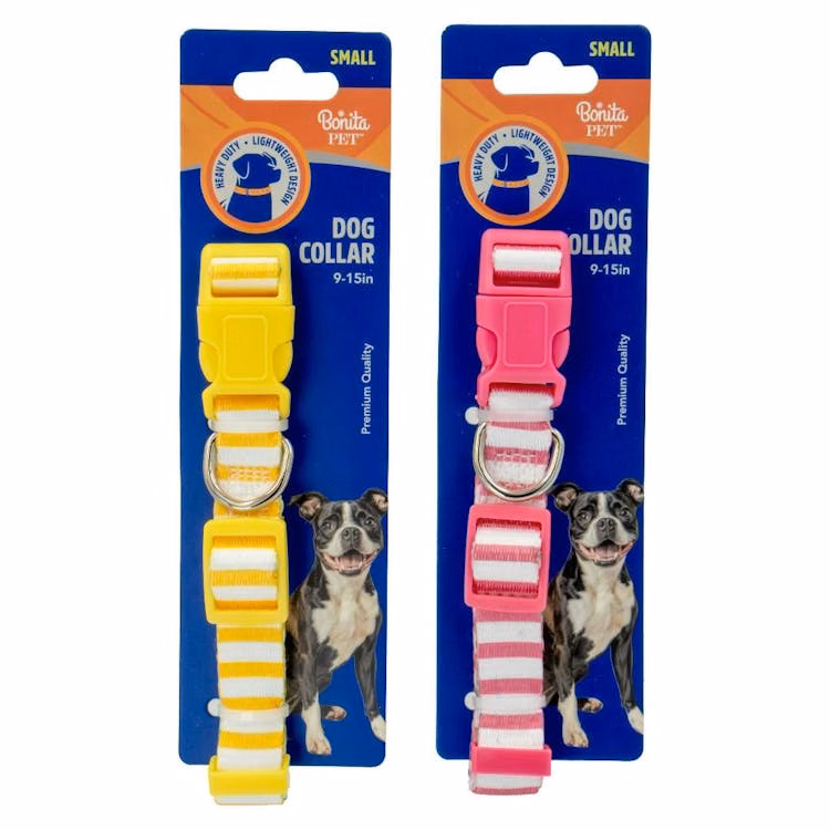 Striped Dog Collars - Small Assorted