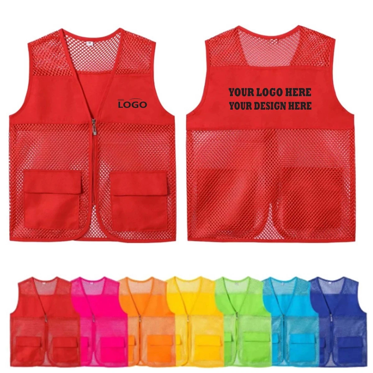 Custom Mesh Volunteer Vest MOQ50 1