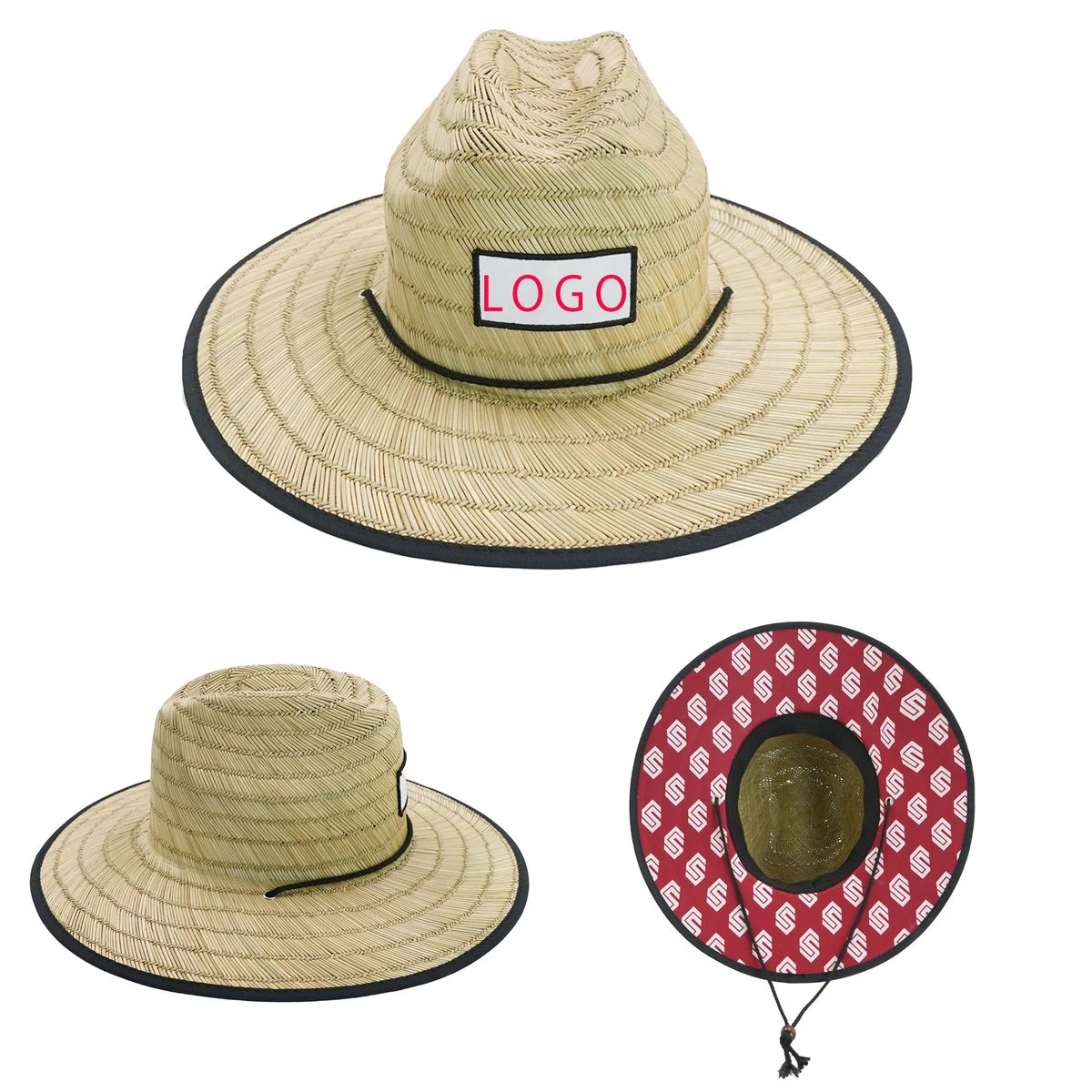 Lifeguard Beach Sun Straw Hat 1