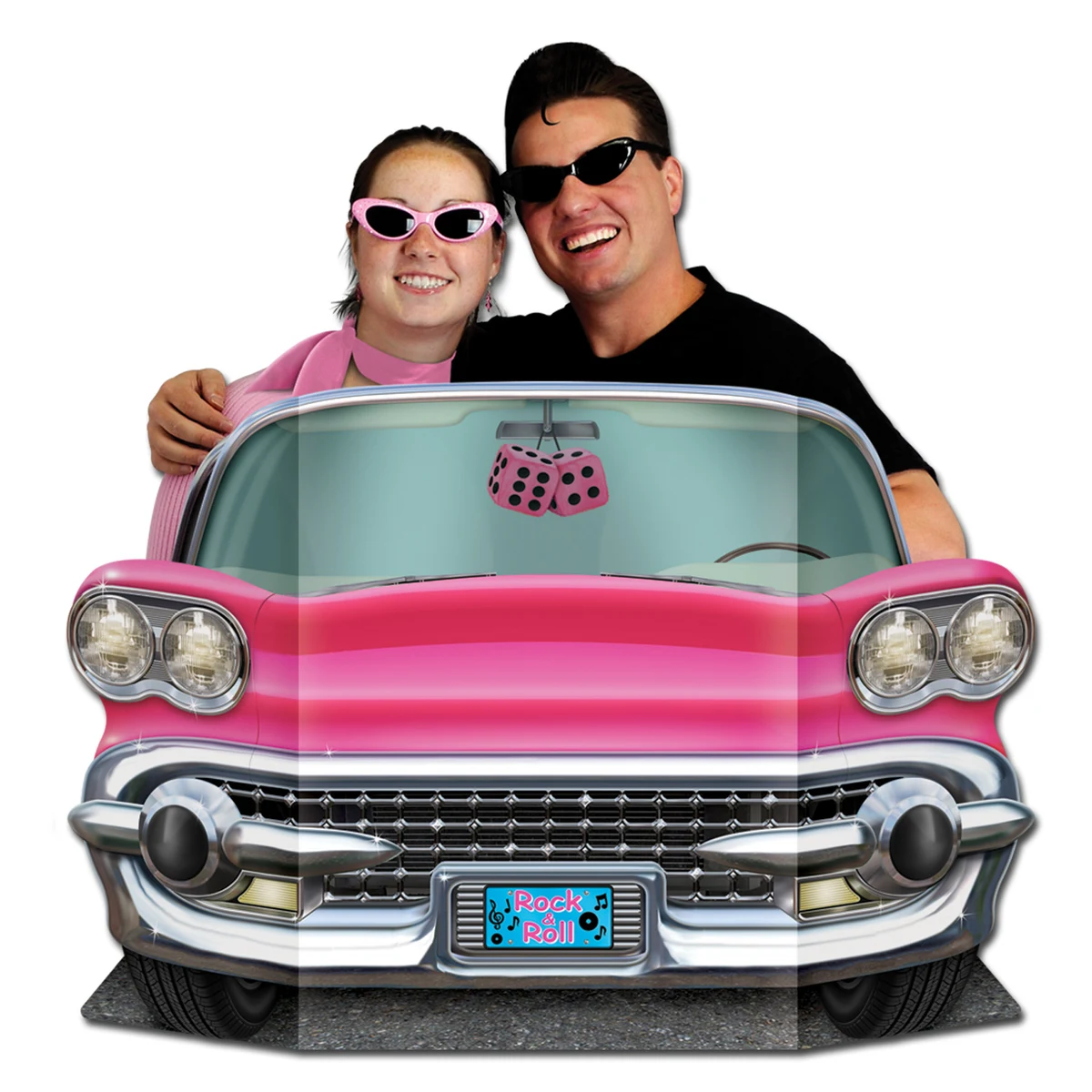 Pink Convertible Photo Prop 1