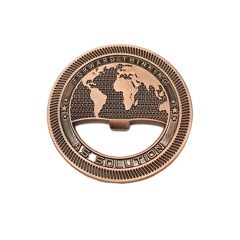 2.25" Zinc No Color Fill Challenge Coins 1