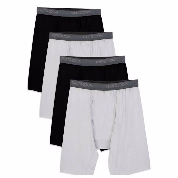 Fruit of the Loom Men's Boxer Briefs - Size 2XL 4 pk
