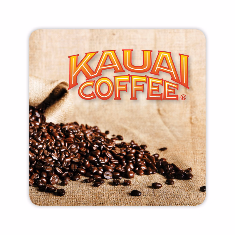 USA Made Premium Square Paper Coasters (3.5") Bright White Board Stock