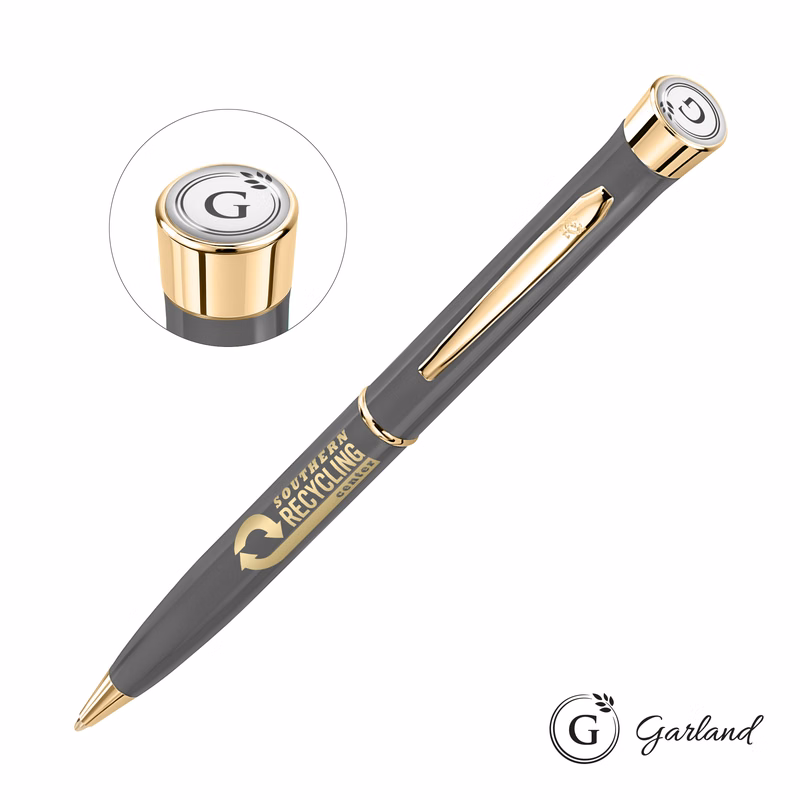 Garland® Recycled Ballpoint Twist Pen - Gold Accent