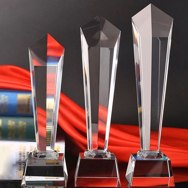 Crystal Trophy Award for Business Gift