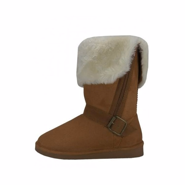 Women's Winter Boots - Beige Faux Fur Lining Sizes 6-11
