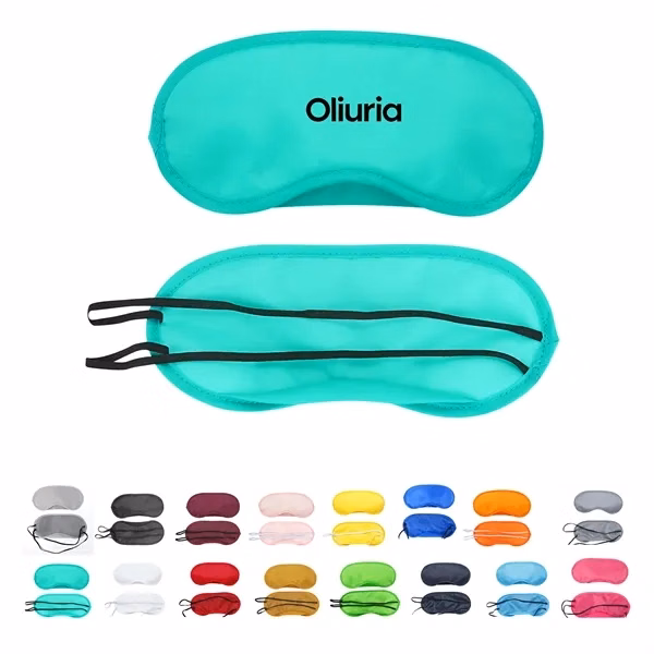 Custom Satin Sleep Mask With Elastic Bands — Travel & Wellness Eye Blinder