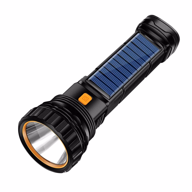 Solar/Rechargeable Multi-Function 1000 Lumens LED Flashlight