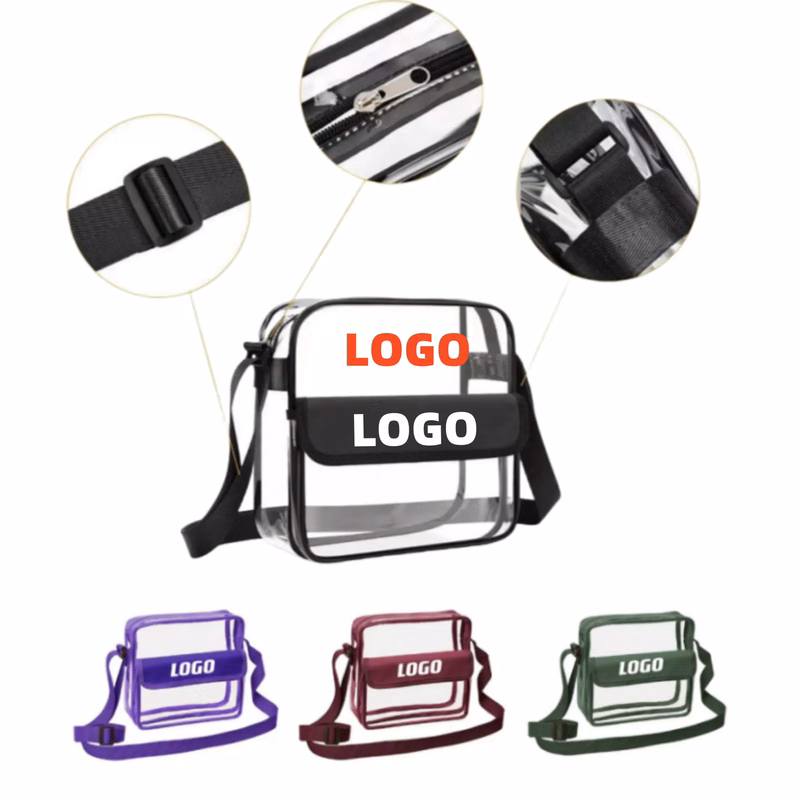 KPVC Transparent Crossbody Single Shoulder Bag