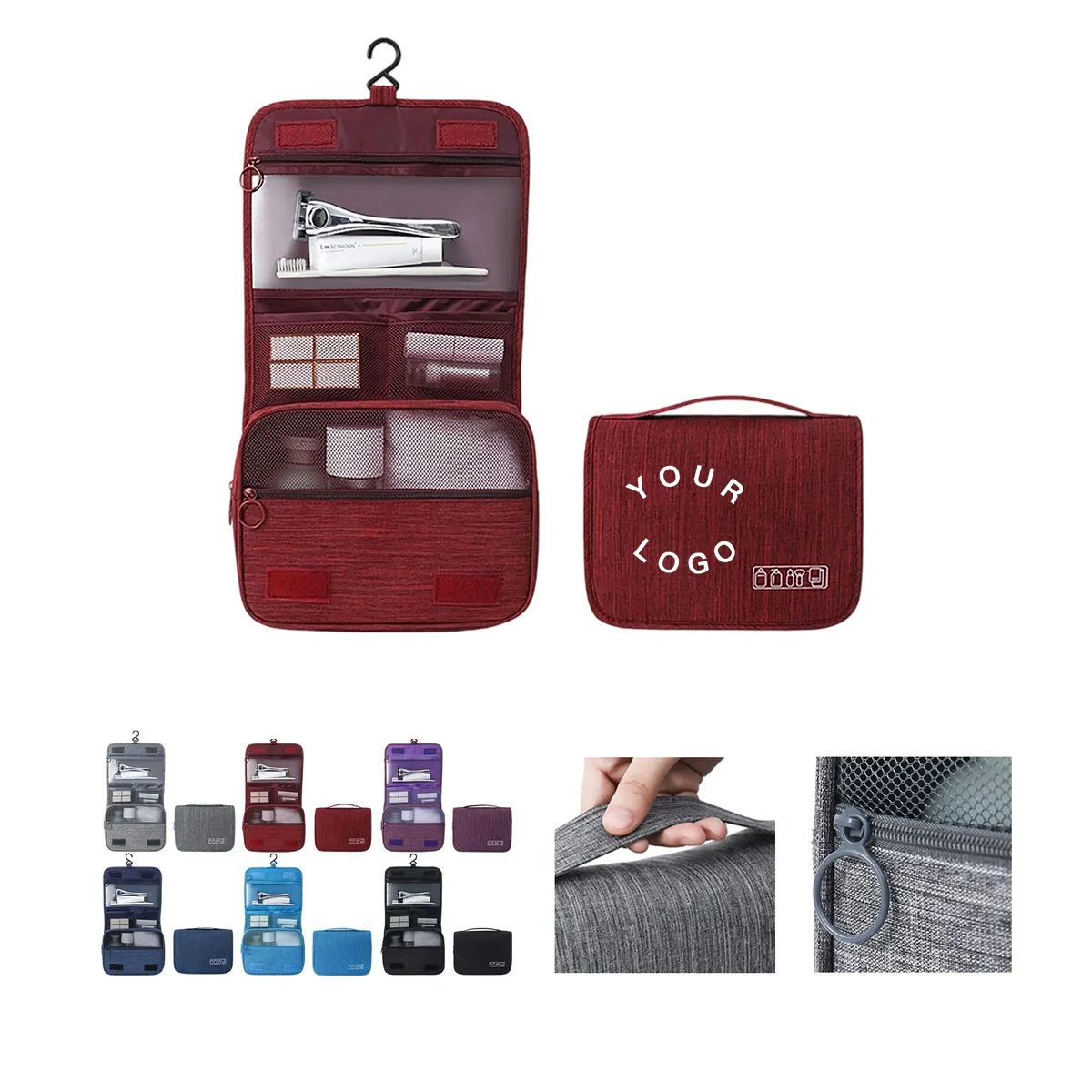 Polyester Hanging Makeup Travel Bag 1