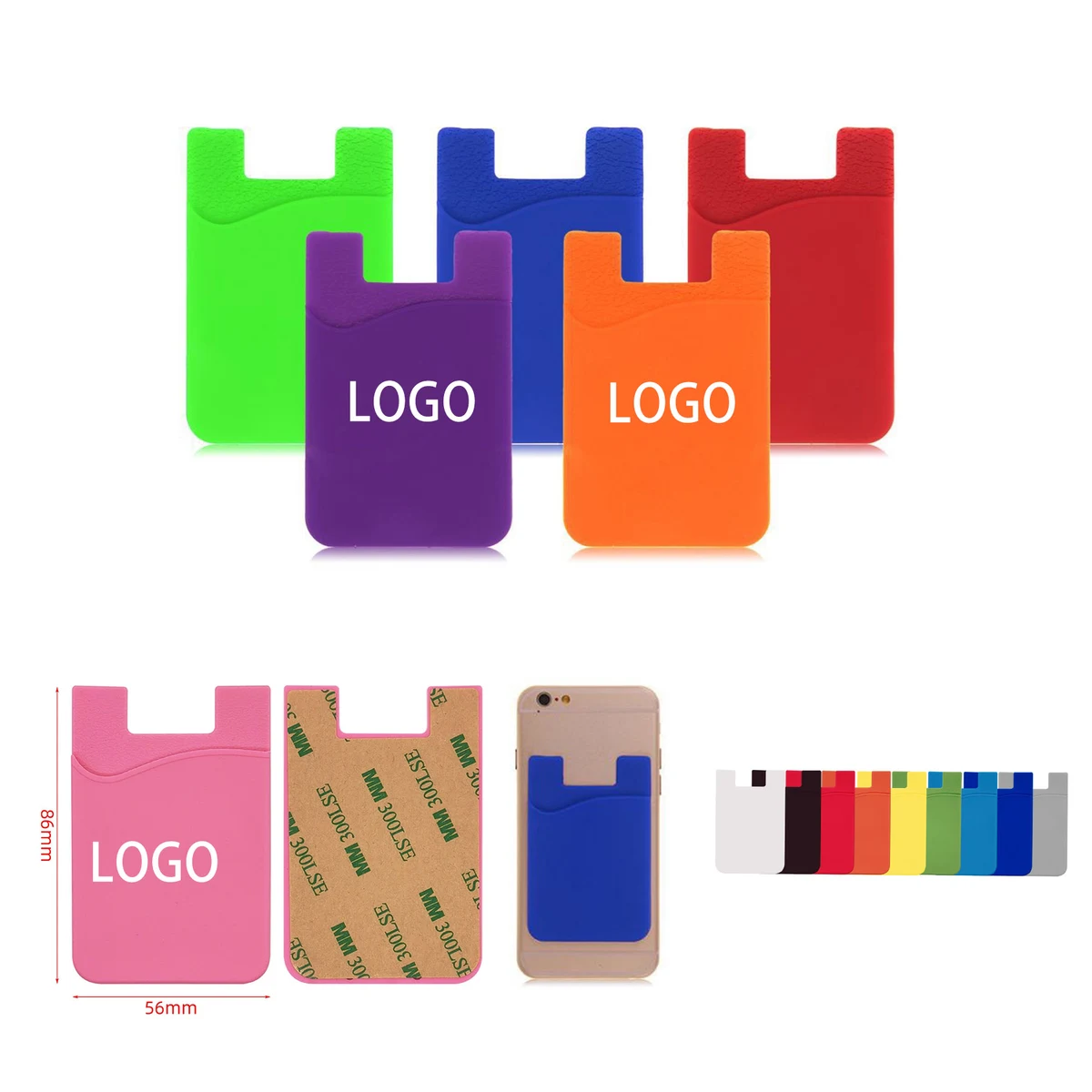 Polyester Lanyard With Double Transparent Card Badge Holder 1