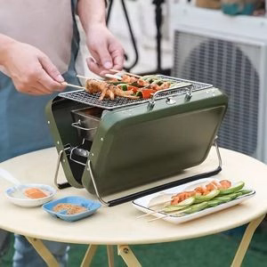 Foldable Stainless Steel Charcoal Bbq Grill