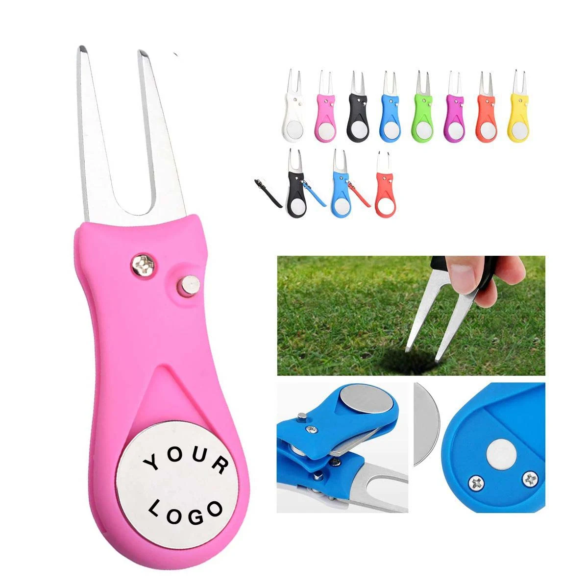 Durable Golf Divot Tool with Marker and Clip 1