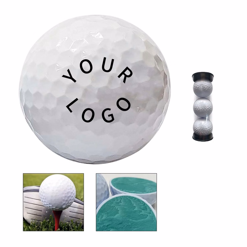 Three Golf Balls in Tube for Training or Events