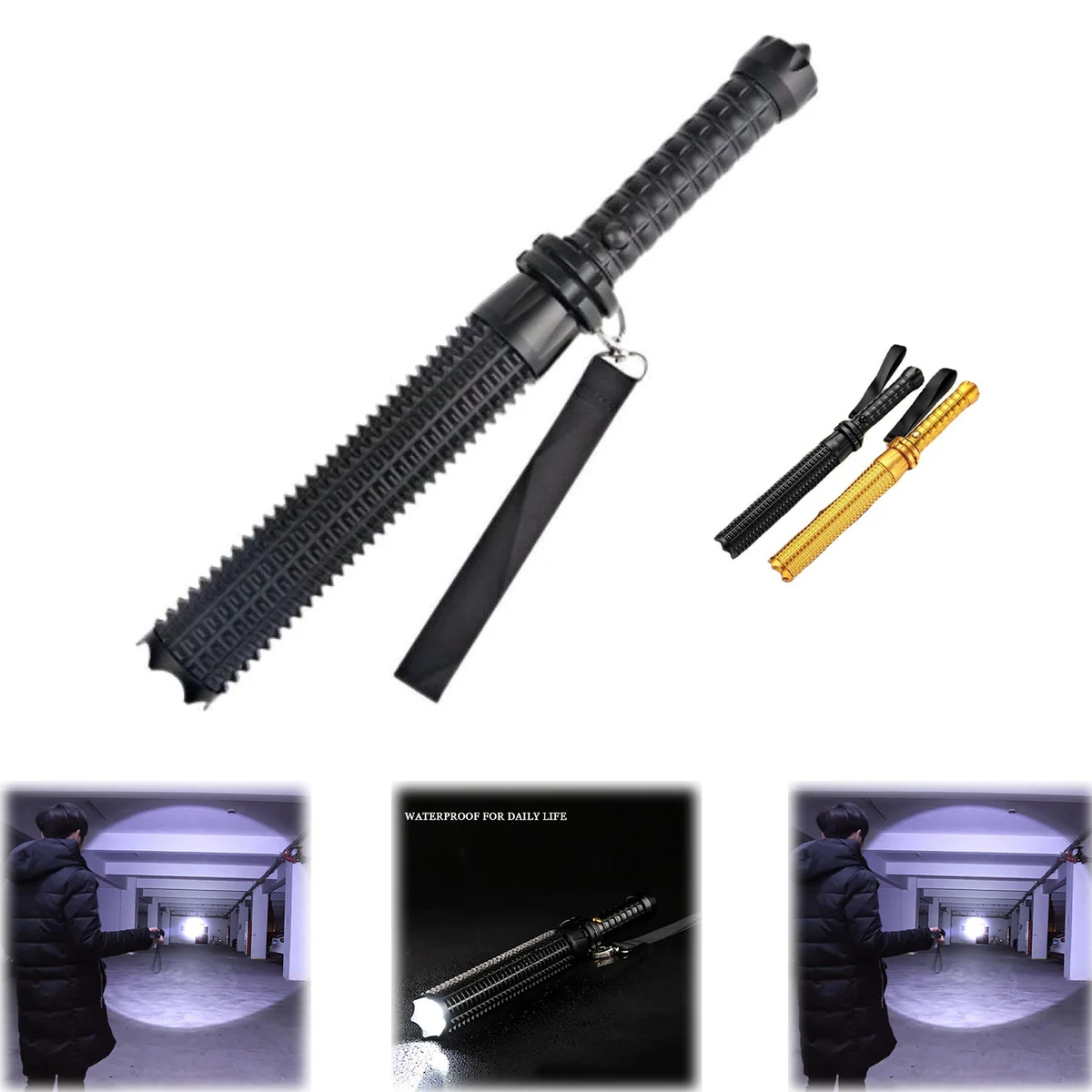 Super Bright Multifunctional Rechargeable Self Defense Flashlight 1