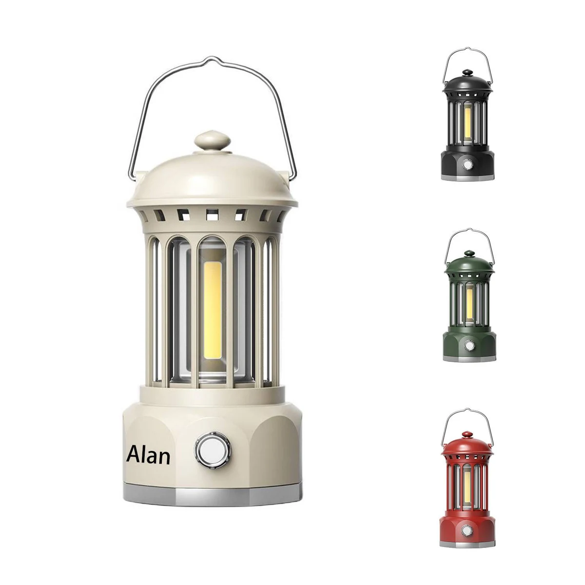 Vintage Led Camping Lanterns Lights Rechargeable 2-Packure 1