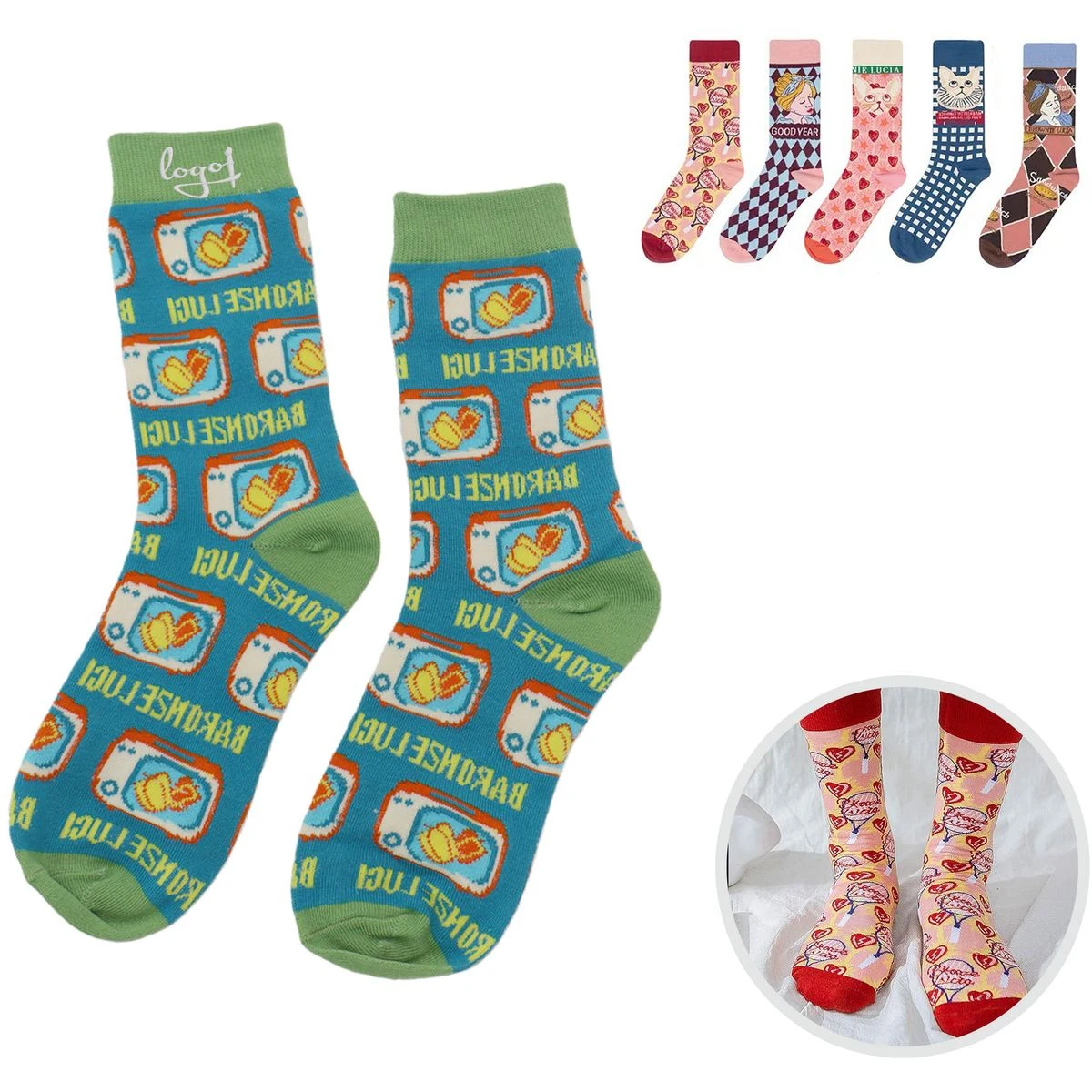 Funny Novelty Crew Socks 1