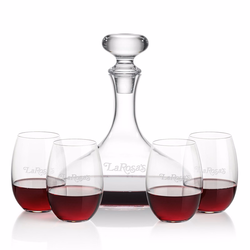 Stratford Decanter & Carlita Stemless Wine